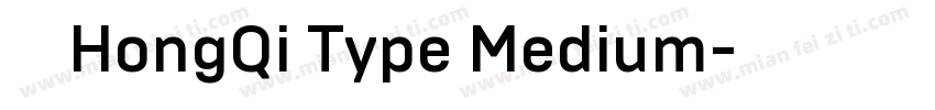 求字体HongQi Type Medium字体转换